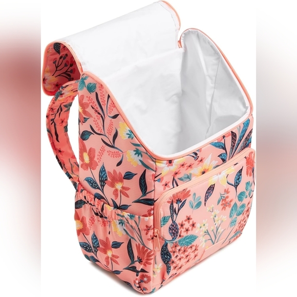 Vera Bradley Paradise Bright Coral Cooler Backpack NWT main image 7